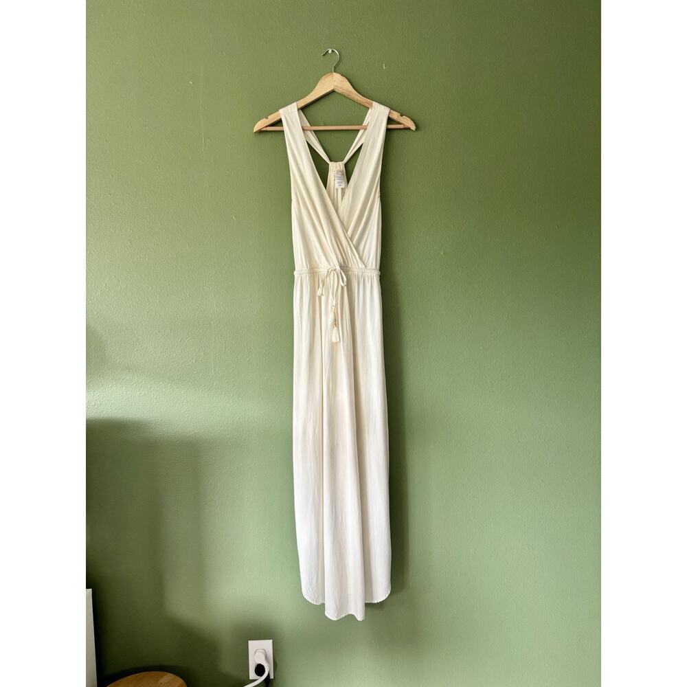 L Space Kenzie Cover-Up Midi Dress Swimwear White Women's Size M $139 - Picture 3 of 8